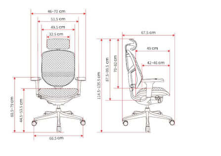 เก้าอี้สำนักงาน DF PROCHAIR รุ่น Enjoy-H Ultra สีเทา_8